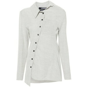 �W���N�G���X ���f�B�[�X �V���c �g�b�v�X La chemise pablo asymmetric shirt Grey