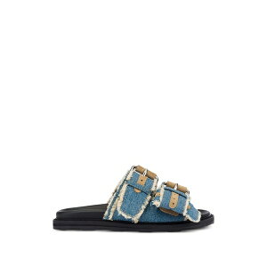 ���X�L�[�m ���f�B�[�X �T���_�� �V���[�Y Frayed sandals Blue