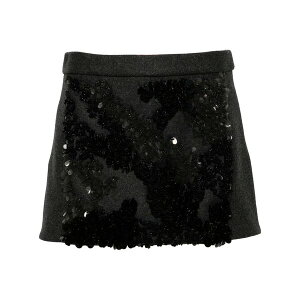�v�����V�[ ���f�B�[�X �X�J�[�g �{�g���X Sequined m䩘Rlange-effect mini skirt Grey