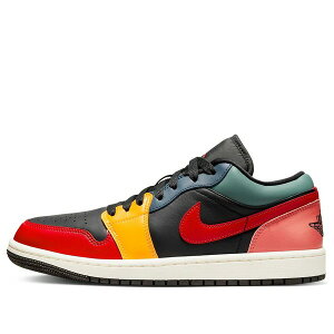 Air Jordan �W���[�_�� ���f�B�[�X �X�j�[�J�[ BLACK/YELLOW/RED/BLUE/WHITE �y(WMNS) Air Jordan 1 Low SE 'Black Multi-Color' DN3739-060�z �T�C�Y US_W_10.5