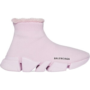 Balenciaga oVAK fB[X Xj[J[ yBalenciaga Speed 2.0 Recycled Knit Fake Fur Pink (Women's)z TCY US_8(25.0cm) Pink