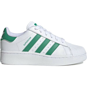 adidas AfB_X fB[X Xj[J[ yadidas Superstar XLG White Semi Court Green (Women's)z TCY US_9(26.0cm) Cloud White/Semi Court Green/Cloud White