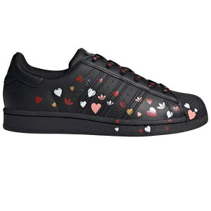 adidas AfB_X fB[X Xj[J[ yadidas Superstar Valentine's Day Black (Women's)z TCY US_5.5(22.5cm) Core Black/Cloud White/Glory Pink