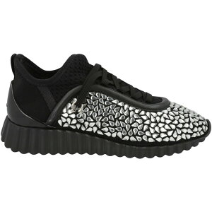 Ferragamo tFK fB[X Xj[J[ yFerragamo Crystal-Embellished Sneakers Black (Women's)z TCY US_9(26.0cm) Black