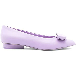 Ferragamo tFK fB[X Xj[J[ yFerragamo Bow Detail Ballerina Shoes Purple (Women's)z TCY US_W_10 Purple