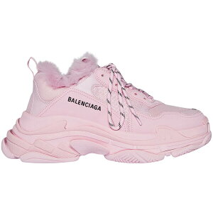 Balenciaga oVAK fB[X Xj[J[ yBalenciaga Triple S Fake Fur Pink (Women's)z TCY US_6(23.0cm) Pink