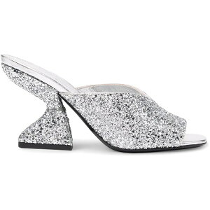 Ferragamo tFK fB[X Xj[J[ yFerragamo Metallic Glitter Sandals Gray (Women's)z TCY US_5.5(22.5cm) Gray