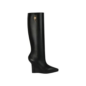 Givenchy WoV[ fB[X Xj[J[ yGivenchy G-Lock Knee-High Wedge Boots Black (Women's)z TCY EU_41(26.5cm) Black