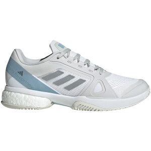 adidas AfB_X fB[X Xj[J[ yadidas Court By Stella McCartney Cloud White Silver Metallic Wonder Blue (Women's)z TCY US_W_11 Cloud White/Silver Metallic/Wonder Blue