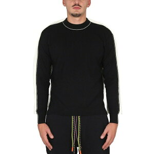 AubV Y jbg&Z[^[ AE^[ Colour-block Knit Crewneck Sweater Black