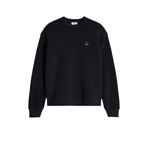 ] Lcl Y jbg&Z[^[ AE^[ Cotton Sweatshirt With Bold Fox Head Patch Black