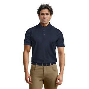 PGA�c�A�[ �����Y �V���c �g�b�v�X Men's Solid Cooling Texture Polo Shirt Peacoat