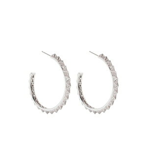 �G�f�B�[�{���S ���f�B�[�X �s�A�X���C�������O �A�N�Z�T���[ Pav䩘R pyramid hoop earrings Silver