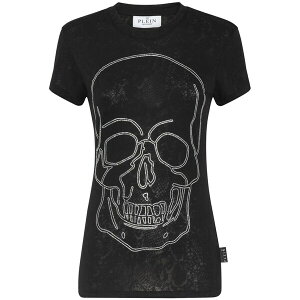 �t�B���b�v�v���C�� ���f�B�[�X T�V���c �g�b�v�X Sexy pure fit crew-neck t-shirt Black