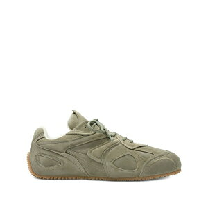 �A�N�Z���A���K�g �����Y �X�j�[�J�[ �V���[�Y Slow runner suede panelled sneakers Green