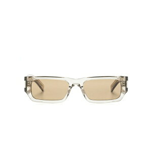 �T�����[���� �A�C�E�F�A �����Y �T���O���X�E�A�C�E�F�A �A�N�Z�T���[ Naked wire rectangle-frame sunglasses Brown