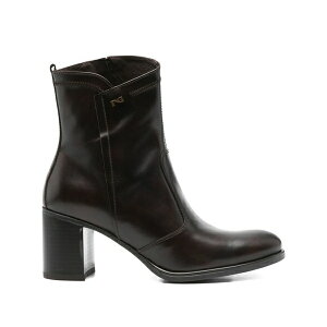 �l�� �W�����f�B�[�j ���f�B�[�X �u�[�c �V���[�Y 70mm leather zip-fastening block-heel boots Brown