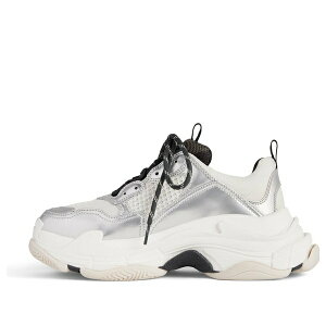 Balenciaga oVAK fB[X Xj[J[ y(WMNS) Balenciaga Triple S Sneakers 'Black White Silver Double Foam and Mesh' 524039W2FWM8191z TCY US_W_10