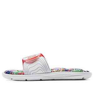 Under Armour アンダーアーマー レディース スニーカー 【(WMNS) Under Armour Ignite 6 Graphic Footbed Slide 'White Blitz Red' 3023767-108】 サイズ US_8(25.0cm)