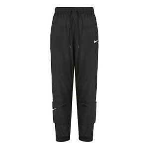 Nike iCL fB[X Xj[J[ y(WMNS) Nike Nsw Stmnt Wvns Pant Running Training Colorblock Knit Sports Pants/Trousers/Joggers Autumn Black DC0041-010z TCY US_W_L