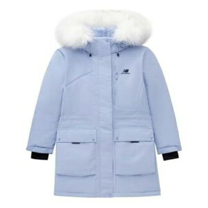 New Balance j[oX fB[X Xj[J[ y(WMNS) New Balance Logo Hooded Parka Jacket 'Light Blue White' 5PC44432-LBLz TCY US_W_S