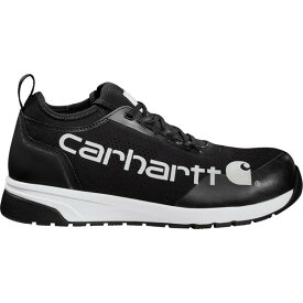 カーハート メンズ フィットネス スポーツ Carhartt Men's Force 3" EH Nano Toe Work Shoes Black/White