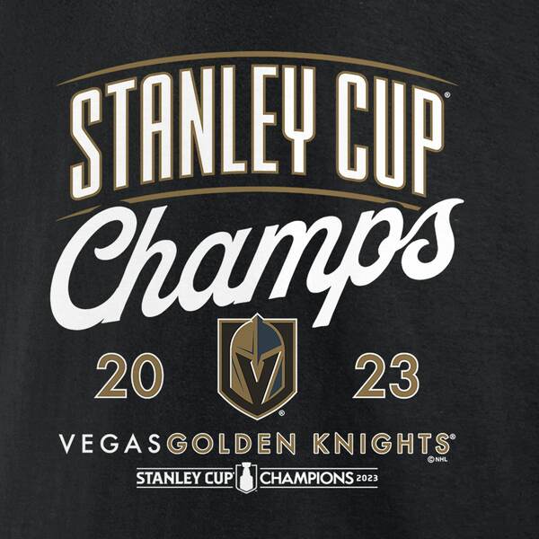 入園入学祝いファナティクス メンズ Tシャツ TShirt Golden Logo Knights Fanatics Champions Black Branded  2023 Stanley Cup トップス Vegas スウェット・トレーナー