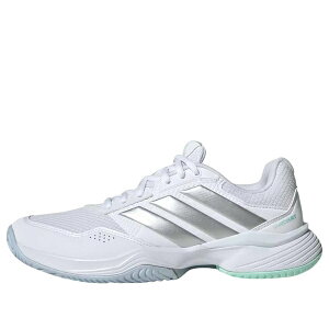 adidas �A�f�B�_�X ���f�B�[�X �X�j�[�J�[ �y(WMNS) adidas GameCourt 3 All Court Tennis 'White Silver Metallic' KI2864�z �T�C�Y US_5.5(22.5cm)