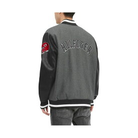 トミー ヒルフィガー レディース ジャケット＆ブルゾン アウター Men's Heather Gray, Black Kansas City Chiefs Gunner Full-Zip Varsity Jacket Heather Gray, Black