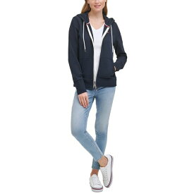 トミー ヒルフィガー レディース カットソー トップス Women's French Terry Hoodie, Created for Macy's Sky Captain