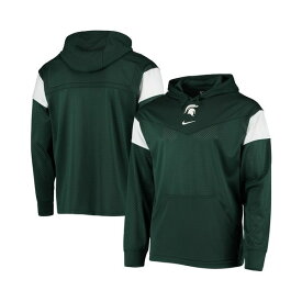 ナイキ レディース パーカー・スウェットシャツ アウター Men's Green Michigan State Spartans Sideline Jersey Pullover Hoodie Green