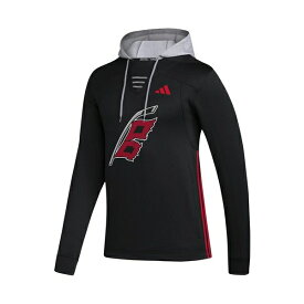 アディダス レディース パーカー・スウェットシャツ アウター Men's Black Carolina Hurricanes Refresh Skate Lace AEROREADY Pullover Hoodie Black