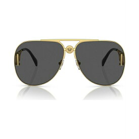ヴェルサーチ レディース サングラス＆アイウェア アクセサリー Unisex Sunglasses, VE2255 Gold -Tone