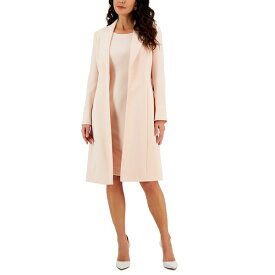 ル スーツ レディース ジャケット＆ブルゾン アウター Women's Crepe Topper Jacket & Sheath Dress Suit, Regular and Petite Sizes Light Blossom