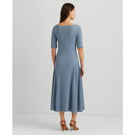 ラルフローレン レディース ワンピース トップス Women's Stretch Cotton Midi Dress Pale Azure