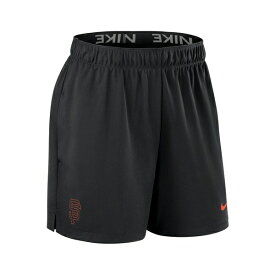 ナイキ レディース カジュアルパンツ ボトムス Women's Black San Francisco Giants Authentic Collection Knit Shorts Black