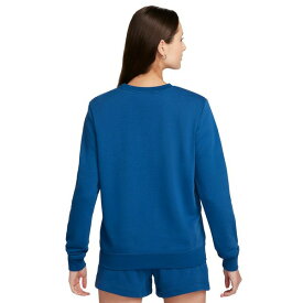 ナイキ レディース パーカー・スウェットシャツ アウター Women's Sportswear Club French Terry Graphic Crewneck Fleece Sweatshirt Court Blue/lt Armory Blue/white