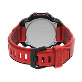タイメックス レディース 腕時計 アクセサリー UFC Men's Knockout Digital Red Polyurethane Watch, 48mm Red