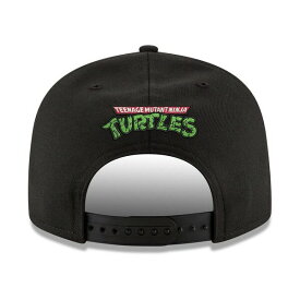 ニューエラ レディース 帽子 アクセサリー Men's Black Teenage Mutant Ninja Turtles 9FIFTY Adjustable Snapback Hat Black