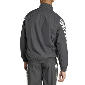 アディダス メンズ ジャケット＆ブルゾン アウター Men's Future Icons Stripe Woven Track Jacket Black