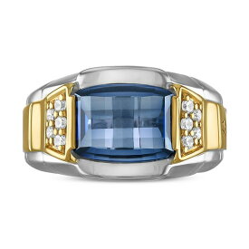 ブロバ レディース 腕時計 アクセサリー Men's Classic Lab Created Sapphire & Diamond (1/4 ct. t.w.) Ring in 14k Gold-Plated Sterling Silver Na