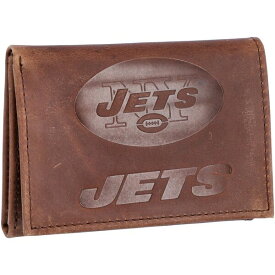 エバーグローンエンタープライズ メンズ 財布 アクセサリー New York Jets Leather Team Tri Fold Wallet