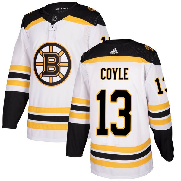 アディダス メンズ ユニフォーム トップス Boston Bruins adidas Authentic Custom Jersey White