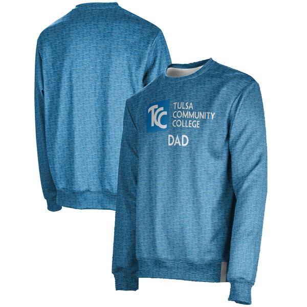プロスフィア メンズ パーカー・スウェットシャツ アウター Tulsa Community College ProSphere Dad Logo Pullover Sweatshirt Blue