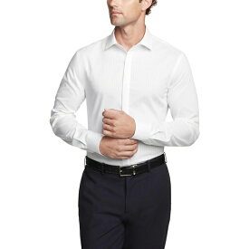 トミー ヒルフィガー メンズ シャツ トップス Men's Flex Slim Fit Wrinkle Free Stretch Twill Dress Shirt White