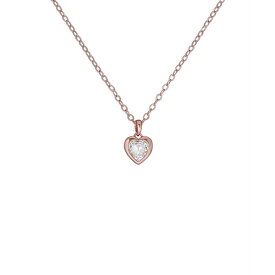 テッドベーカー レディース ネックレス・チョーカー・ペンダントトップ アクセサリー HANNELA: Crystal Heart Pendant Necklace For Women Rose gold