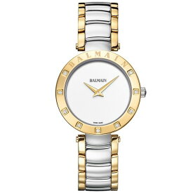 バルマン レディース 腕時計 アクセサリー Women's Swiss Balmainia Bijou Diamond (1/10 ct. t.w.) Two-Tone Stainless Steel Bracelet Watch 33mm Silver/yellow