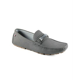 トミー ヒルフィガー メンズ スリッポン・ローファー シューズ Men's Ayele Moc Toe Driving Loafers Dark Gray