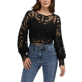 ベベ レディース カットソー トップス Women's Placement Lace Blouse Black