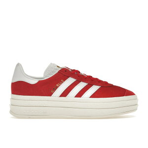 adidas �A�f�B�_�X ���f�B�[�X �X�j�[�J�[ �yadidas Gazelle Bold Red Cloud White (Women's)�z �T�C�Y US_6(23.0cm) Red/Cloud White/Gold Metallic